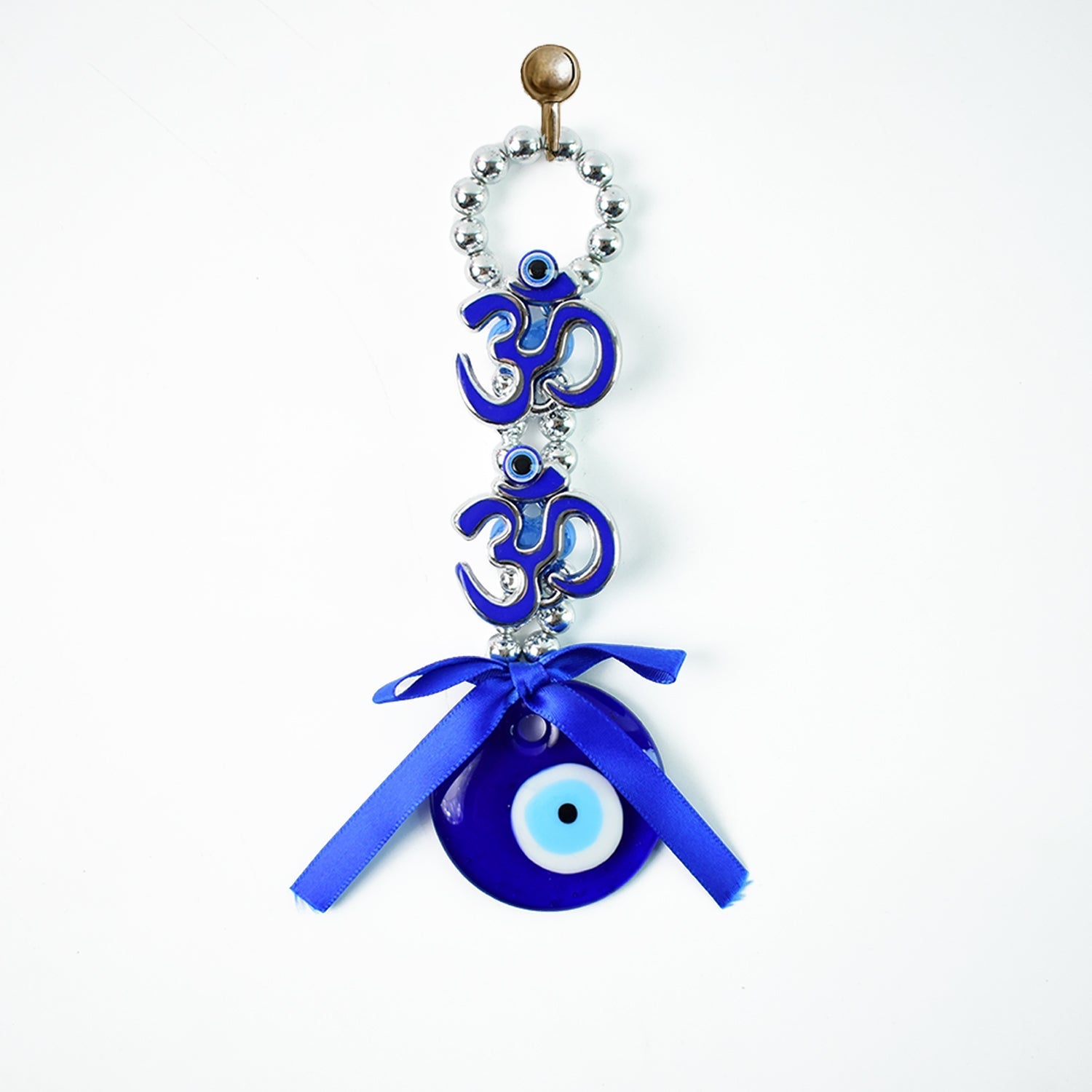 Traditional OM OM Evil Eye Wall Charm for Protection Traditional OM OM Evil Eye Wall Charm for Protection